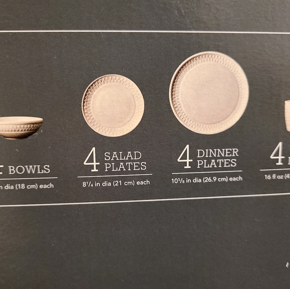 Threshold Dining Threshold 6pc Stoneware Fairlee Dinnerware Set